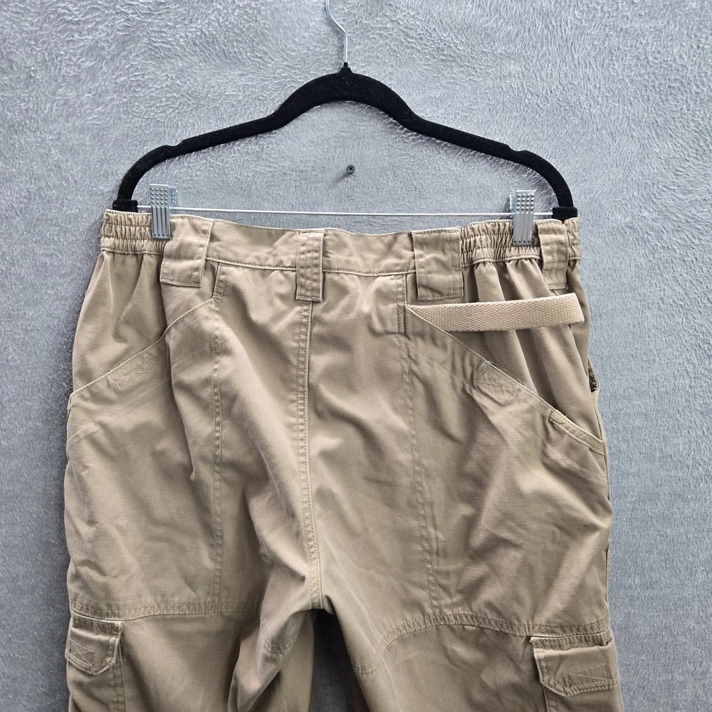 5.11 Tactical Men Pants 38X32 Khaki Cargo 74273 Taclite Pro Ripstop READ